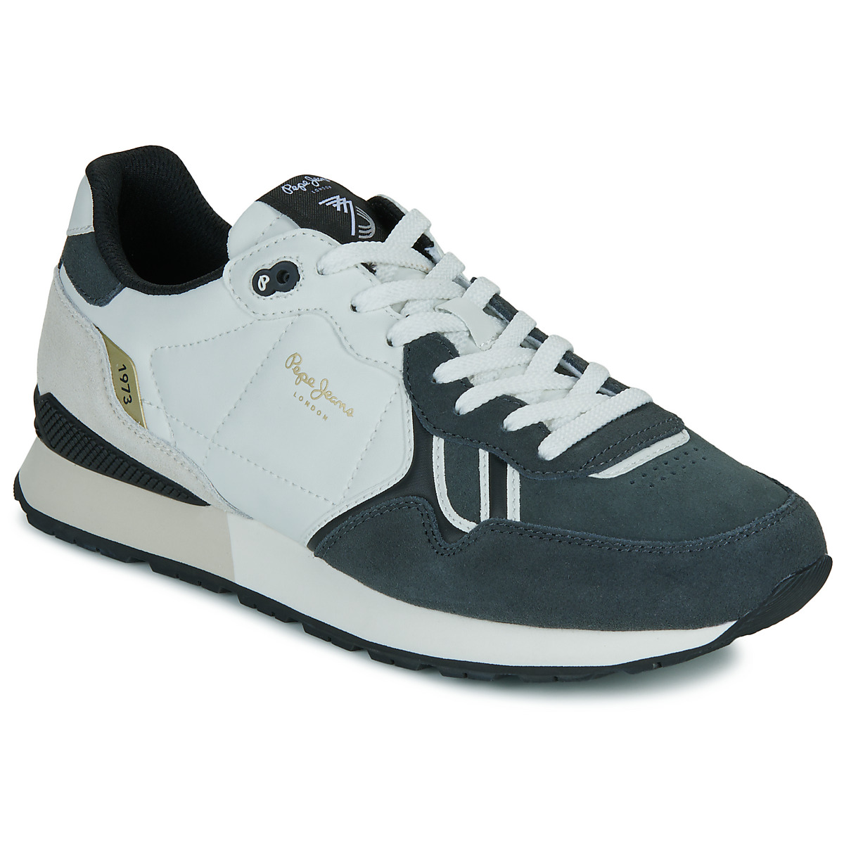 Pepe jeans - BRIT HALF M - Black / White