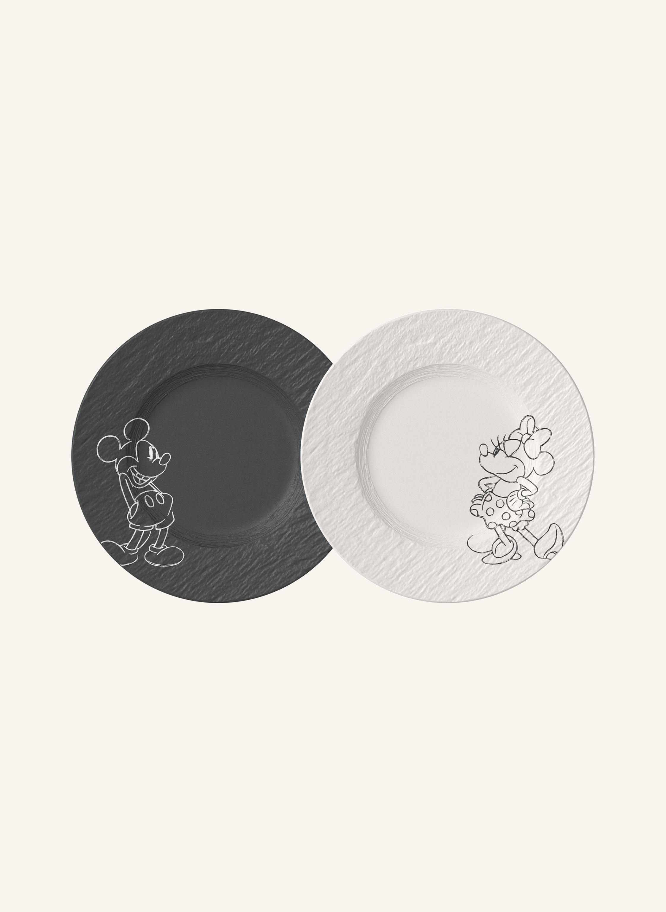 Villeroy & Boch Frühstücks-/Dessertteller, 2-teilig MANUFACTURE ROCK - MICKEY MOUSE