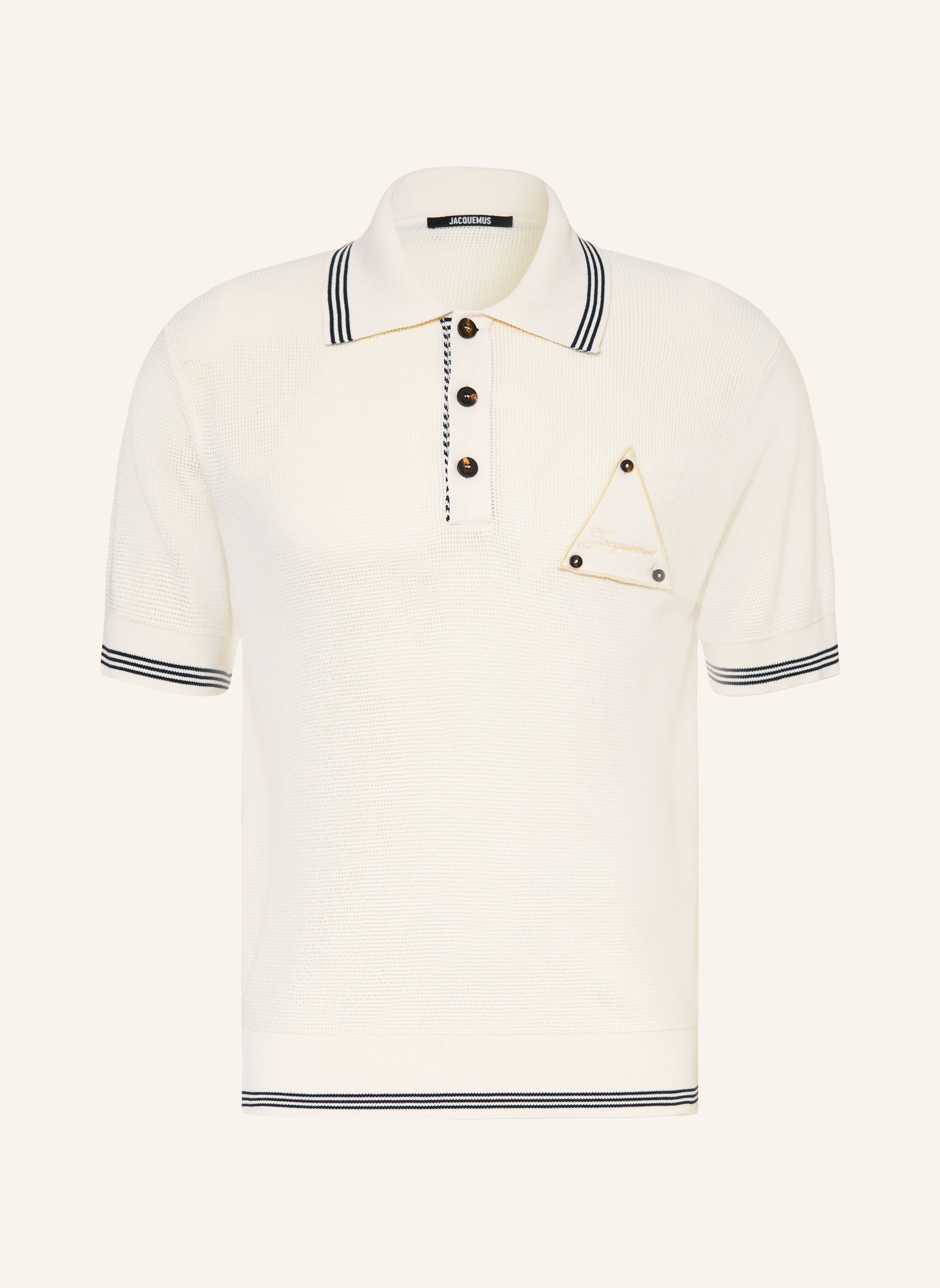 JACQUEMUS Strick-Poloshirt LE POLO VOILIER mit Seide