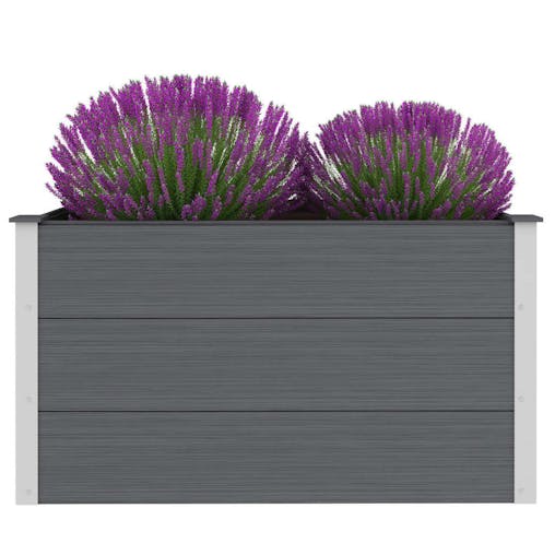 NNEVL Garden Raised Bed WPC 100x50x54 cm Grey