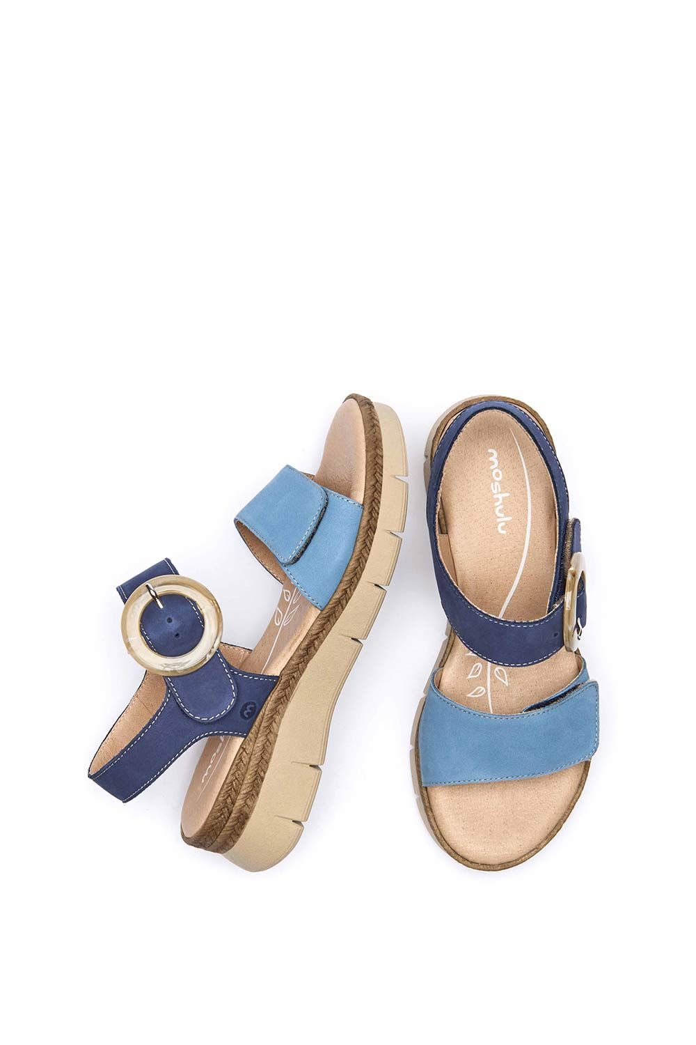 Moshulu Penhale' Two-toned flexible sandals