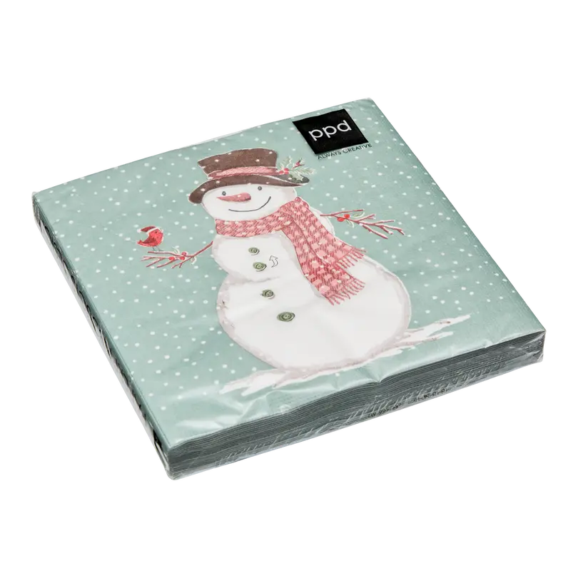 Papierserviette 20er-Set Mr. Snowman