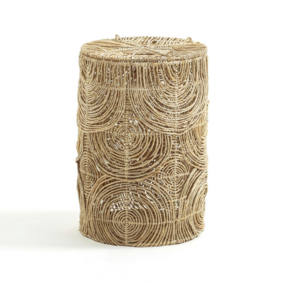 Panier à linge H60 cm abaca tressé, Orphée