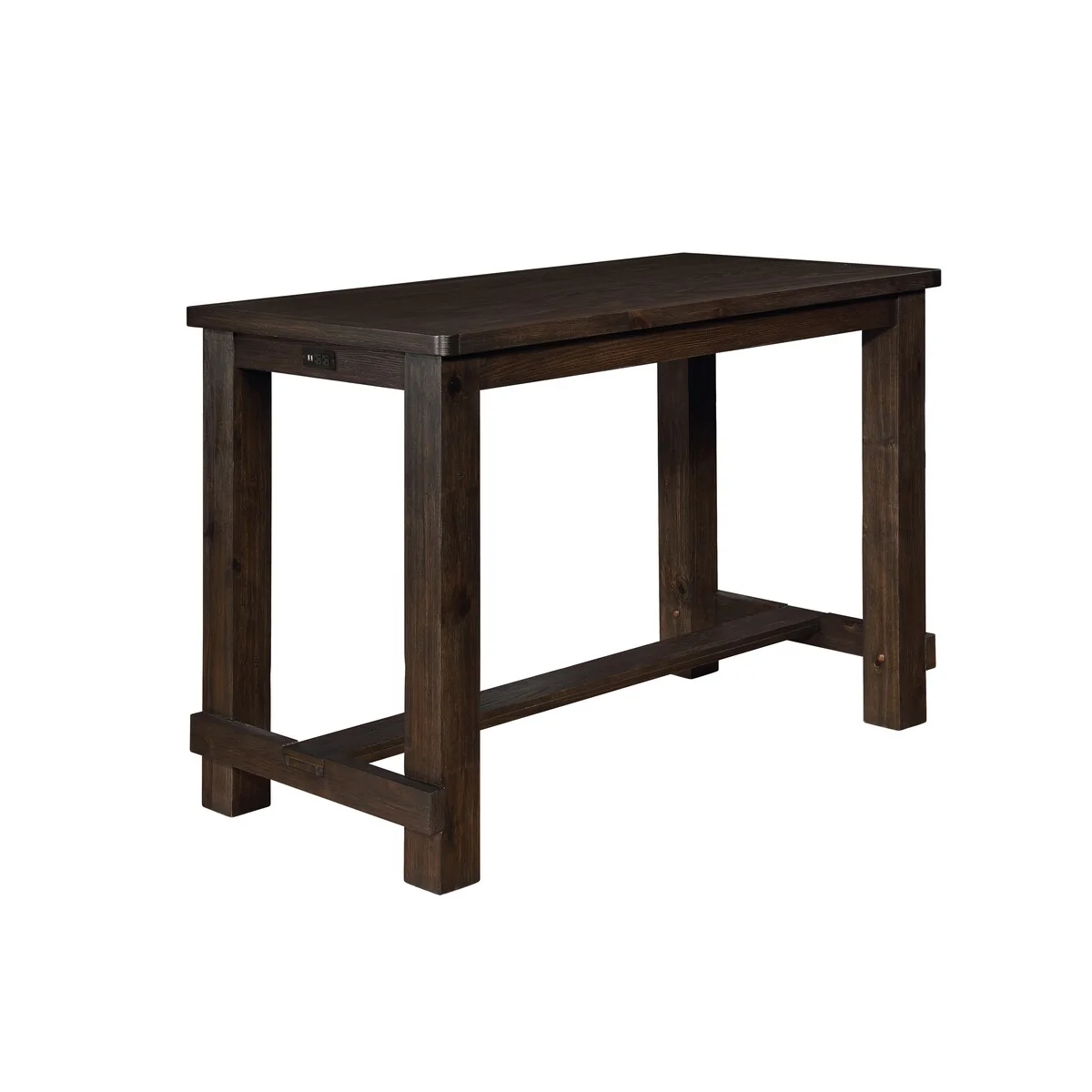 Roundhill Furniture Carbon Loft Bertish Brown Brushed Wood Pub Table - N/A