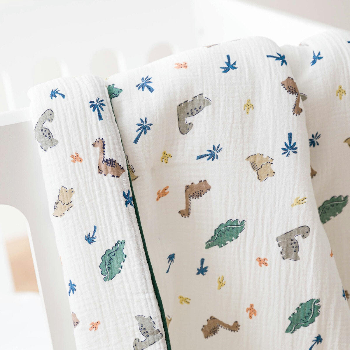 Couverture bébé gaze de coton, Dino Pop