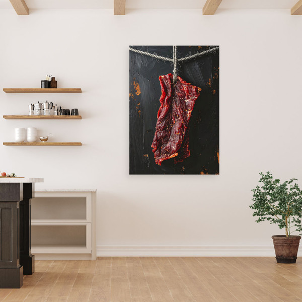 Obraz do kuchni restauracji baru jadalni, Suszone czerwone mięso 20x30