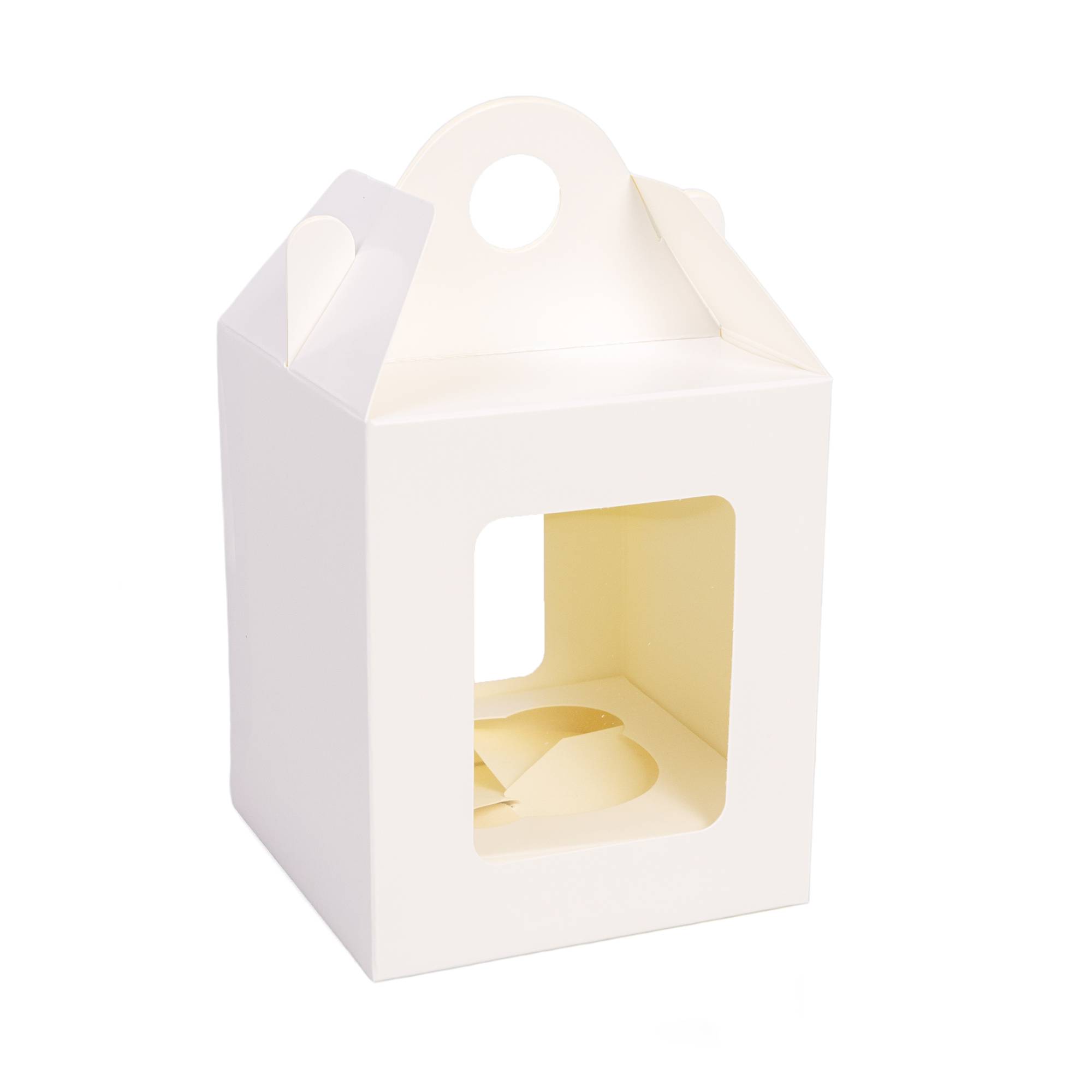 White Single Cupcake Box 18cm x 10cm x 8cm