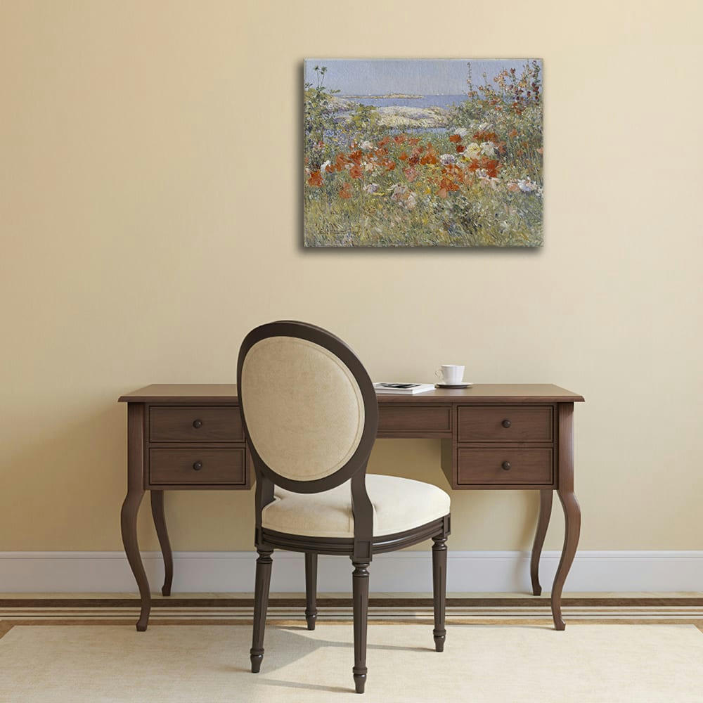- Tableau le jardin de Cecilia Thaxter Childe Hassam 60x75cm