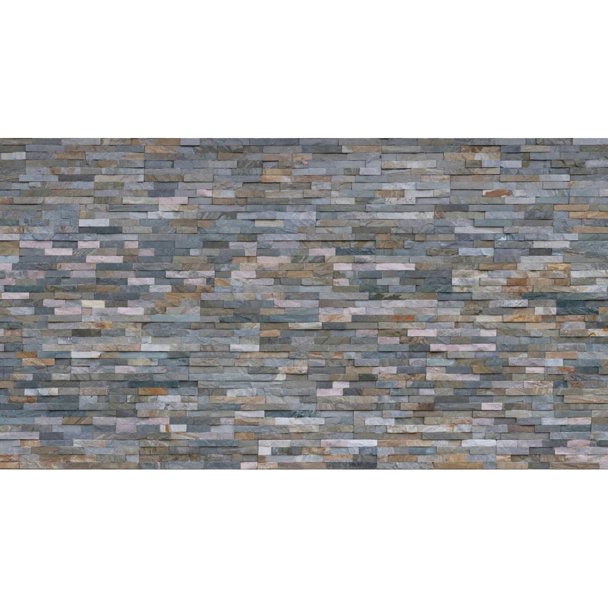 RUSTY SCHISTE - Papier peint panoramique motif imprimé Multicolore 480x260cm