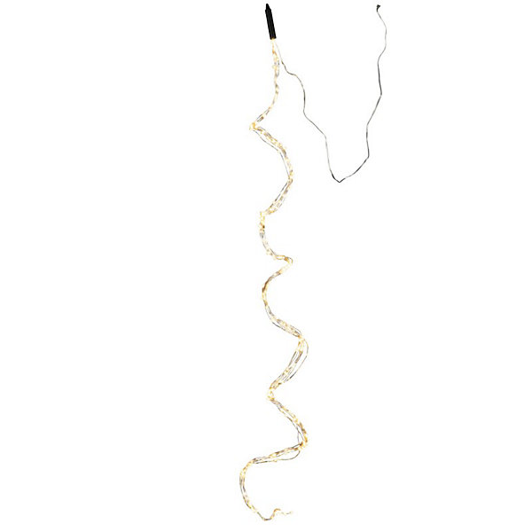 Guirlande luminaire argent avec 200 led blanches L2m