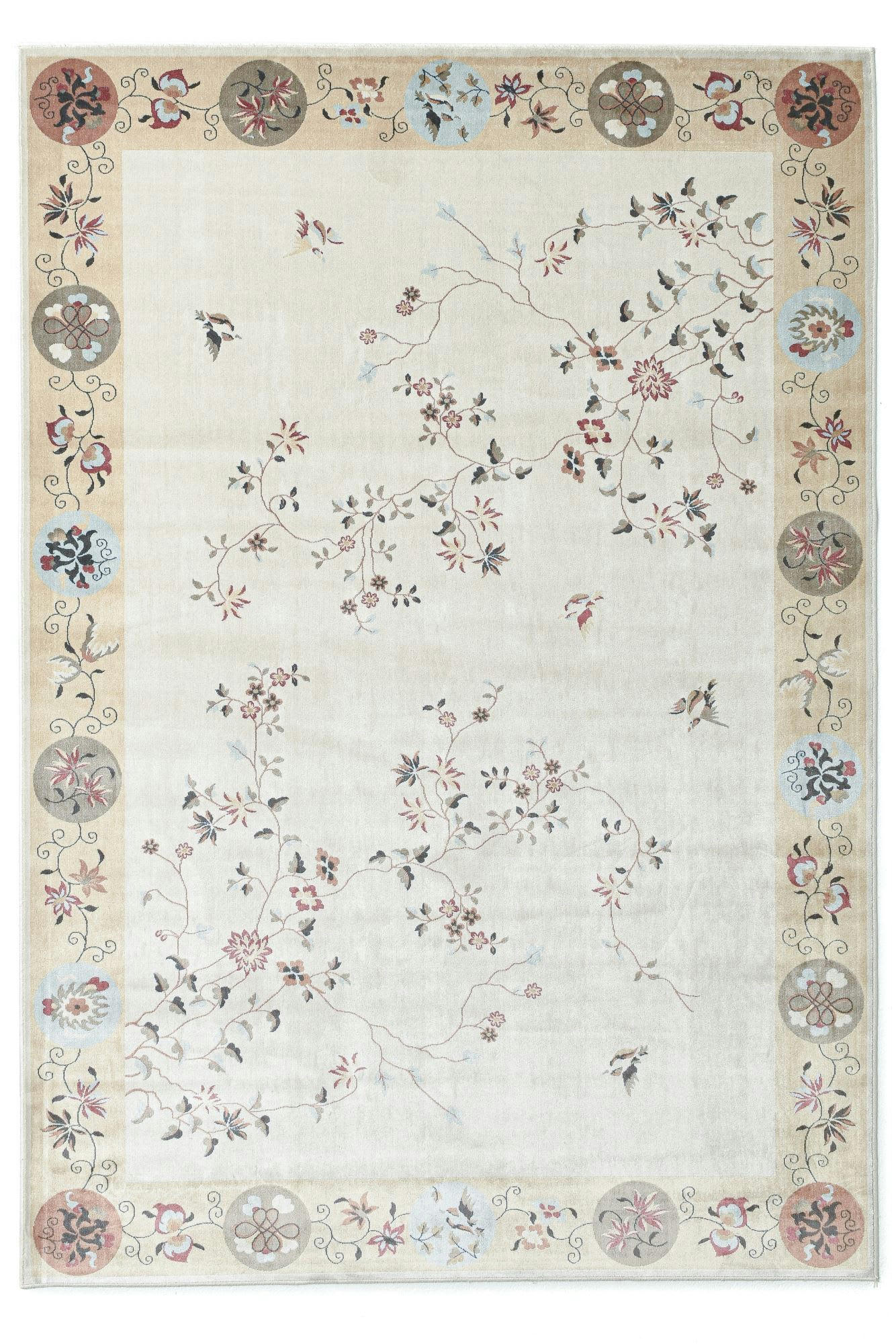 CHERINA - Tapis tissé à la machine en viscose - beige 120x170 cm