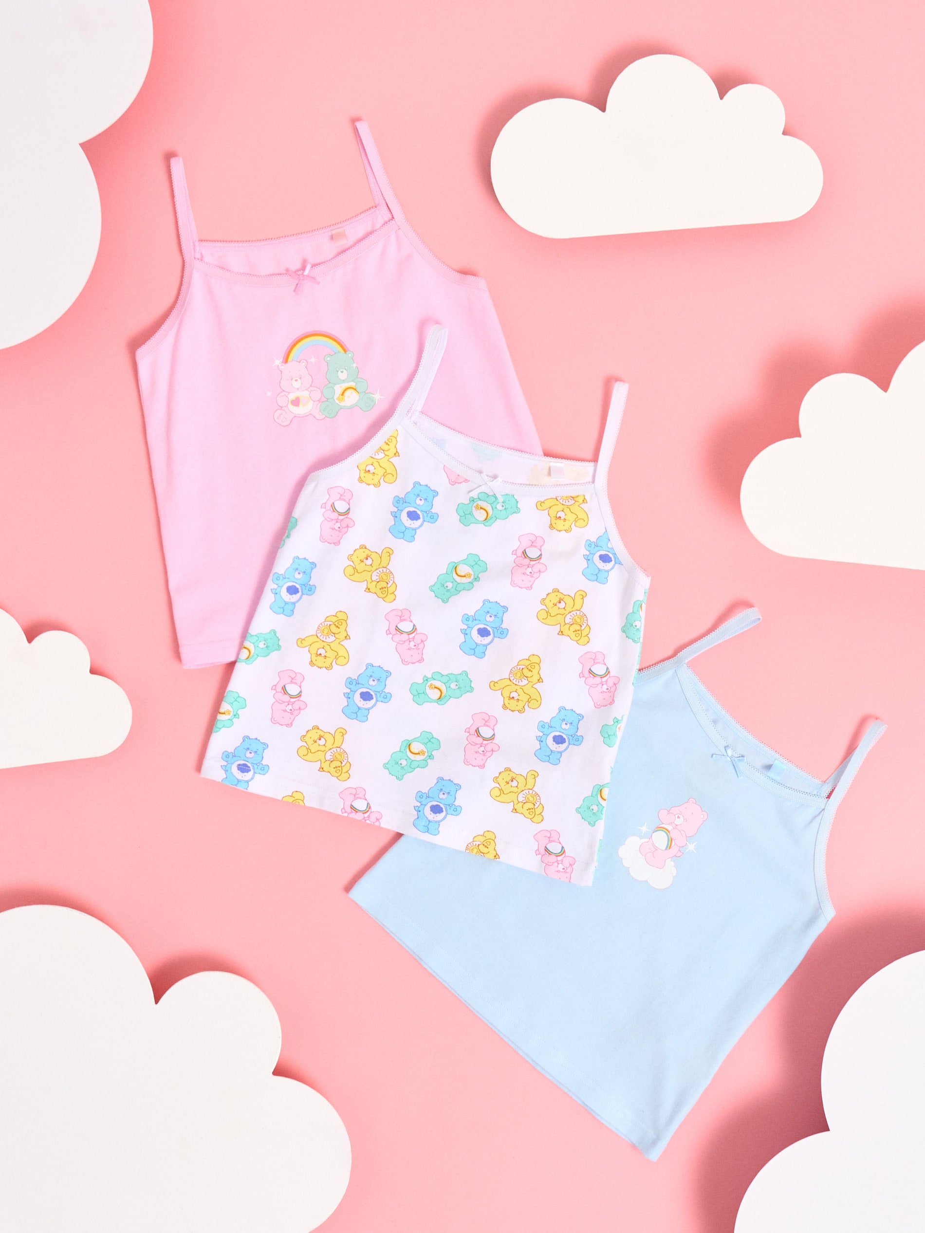 Bawełniane podkoszulki 3 pack Care Bears