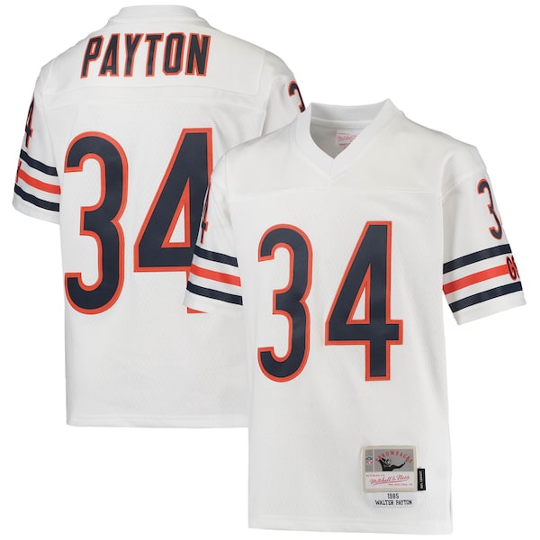 Walter Payton Chicago Bears Youth 1985 Retired Player Legacy Jersey - White