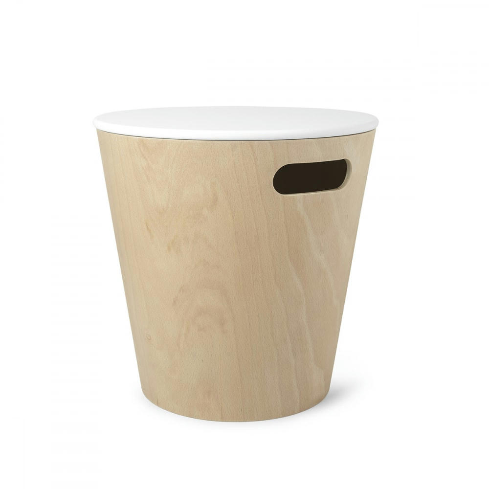 WOORDOW - Tabouret de rangement woodrow bois naturel