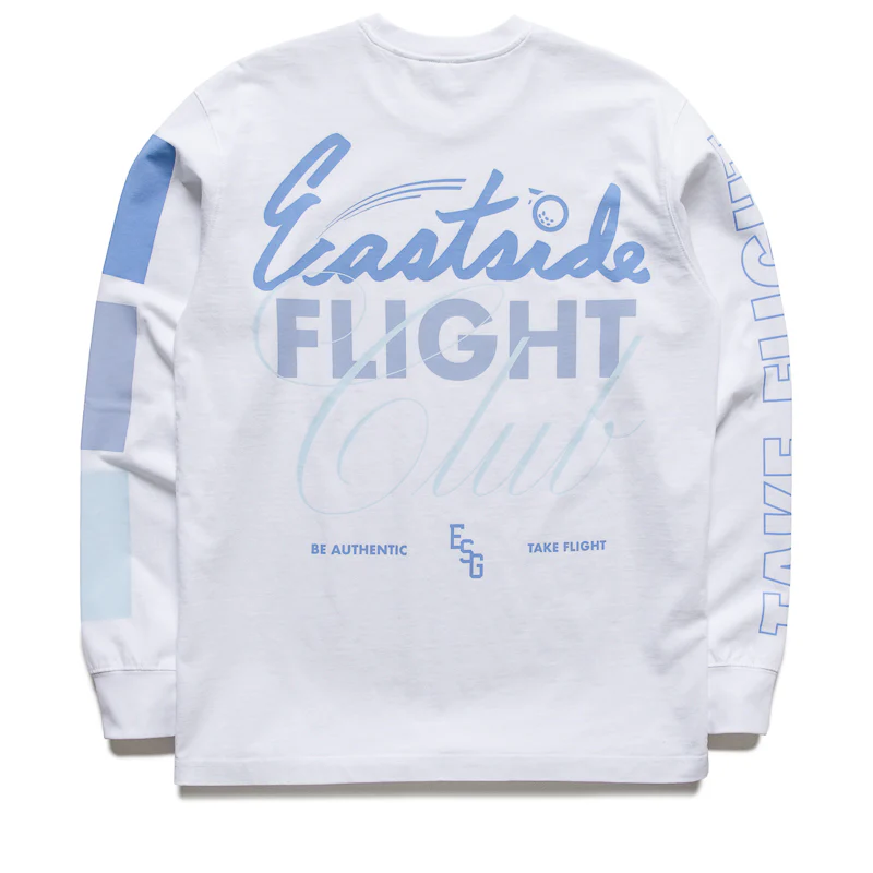 Eastside Golf Flight Club L/S Tee - Bright White
