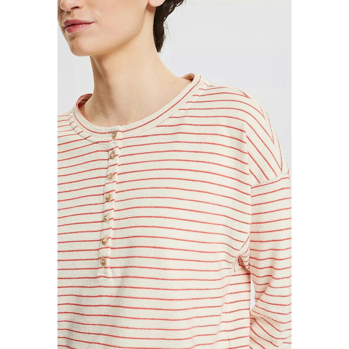 T-shirt rayé manches longues