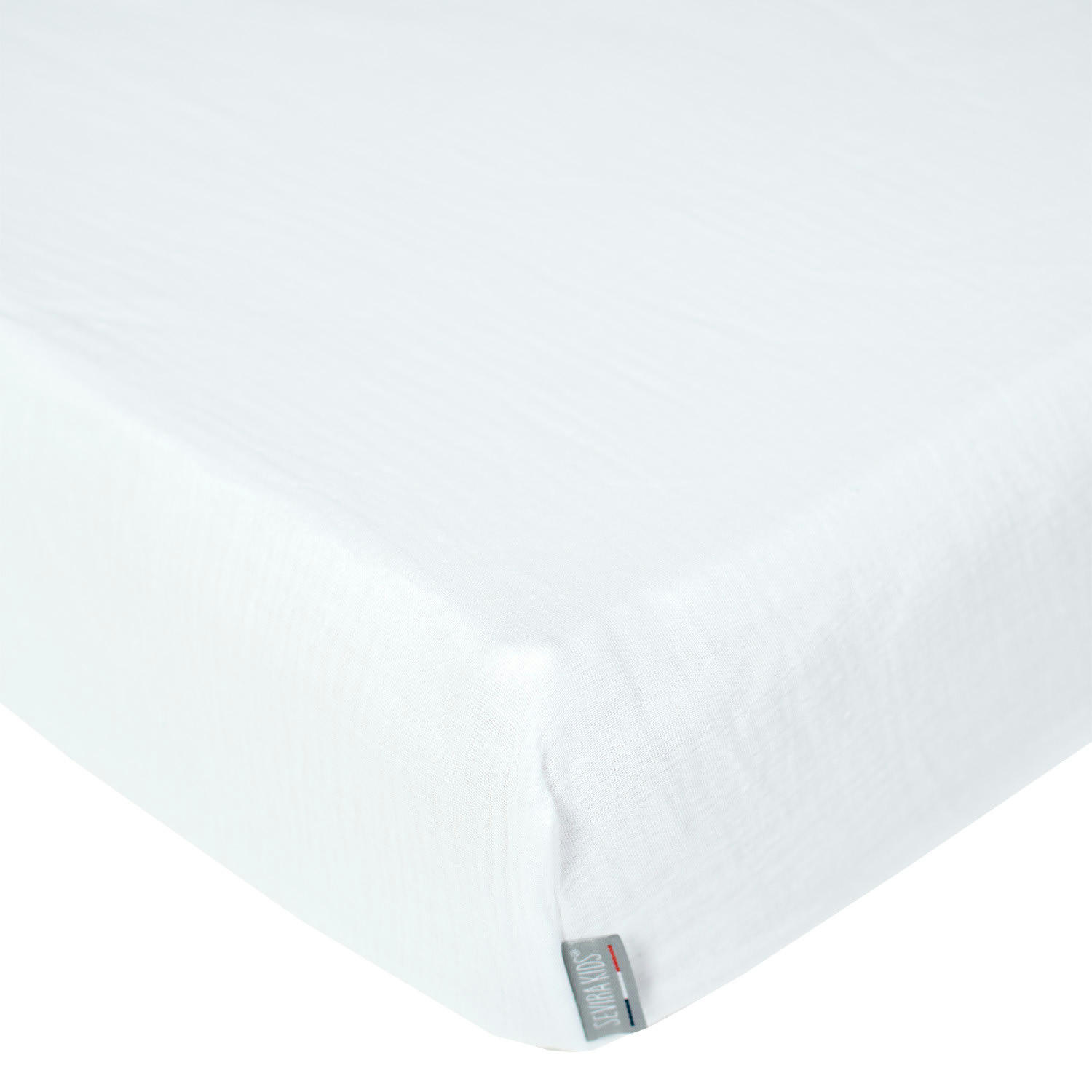 - Drap housse en gaze de coton 90x190