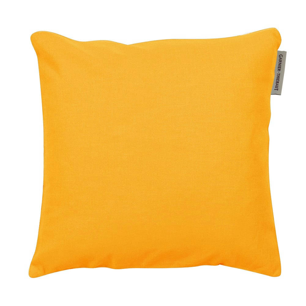 CONFETTIS AURORE - Housse de coussin  pur coton orange 50x50