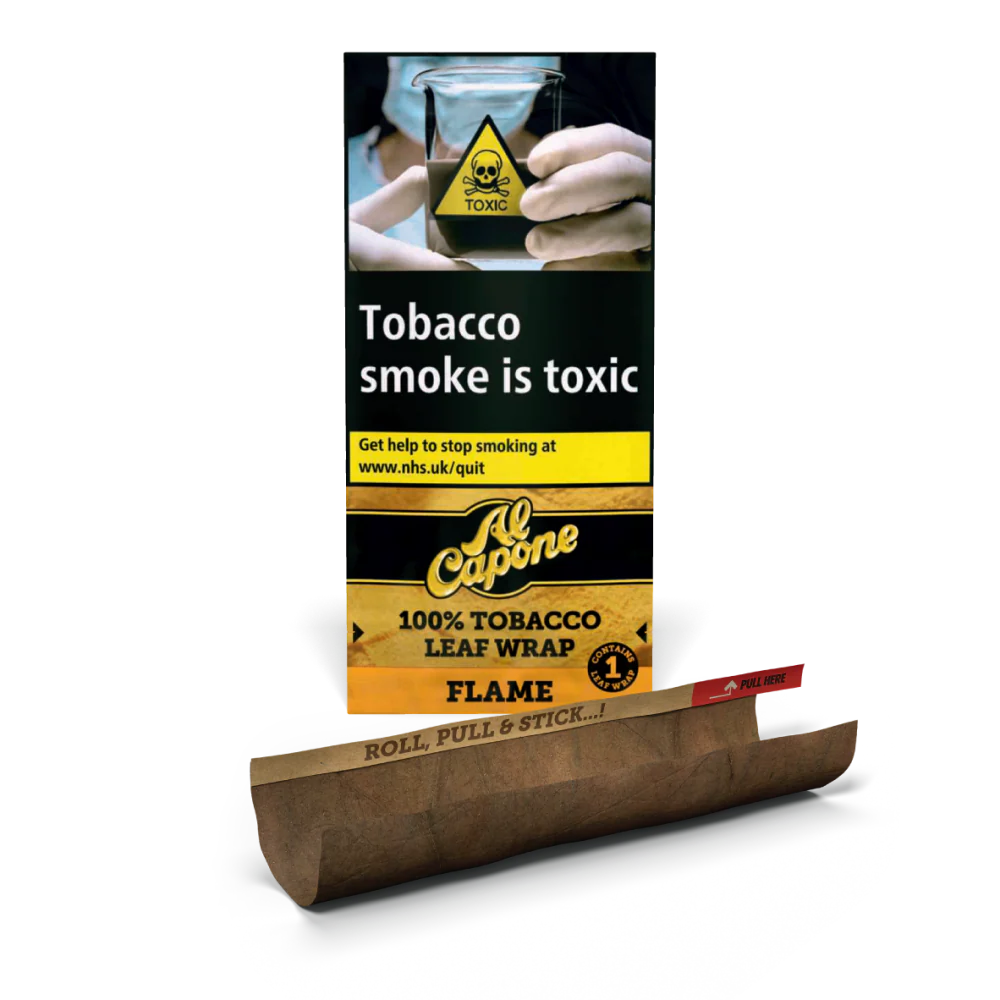 Al Capone Flame Blunt Wrap Single
