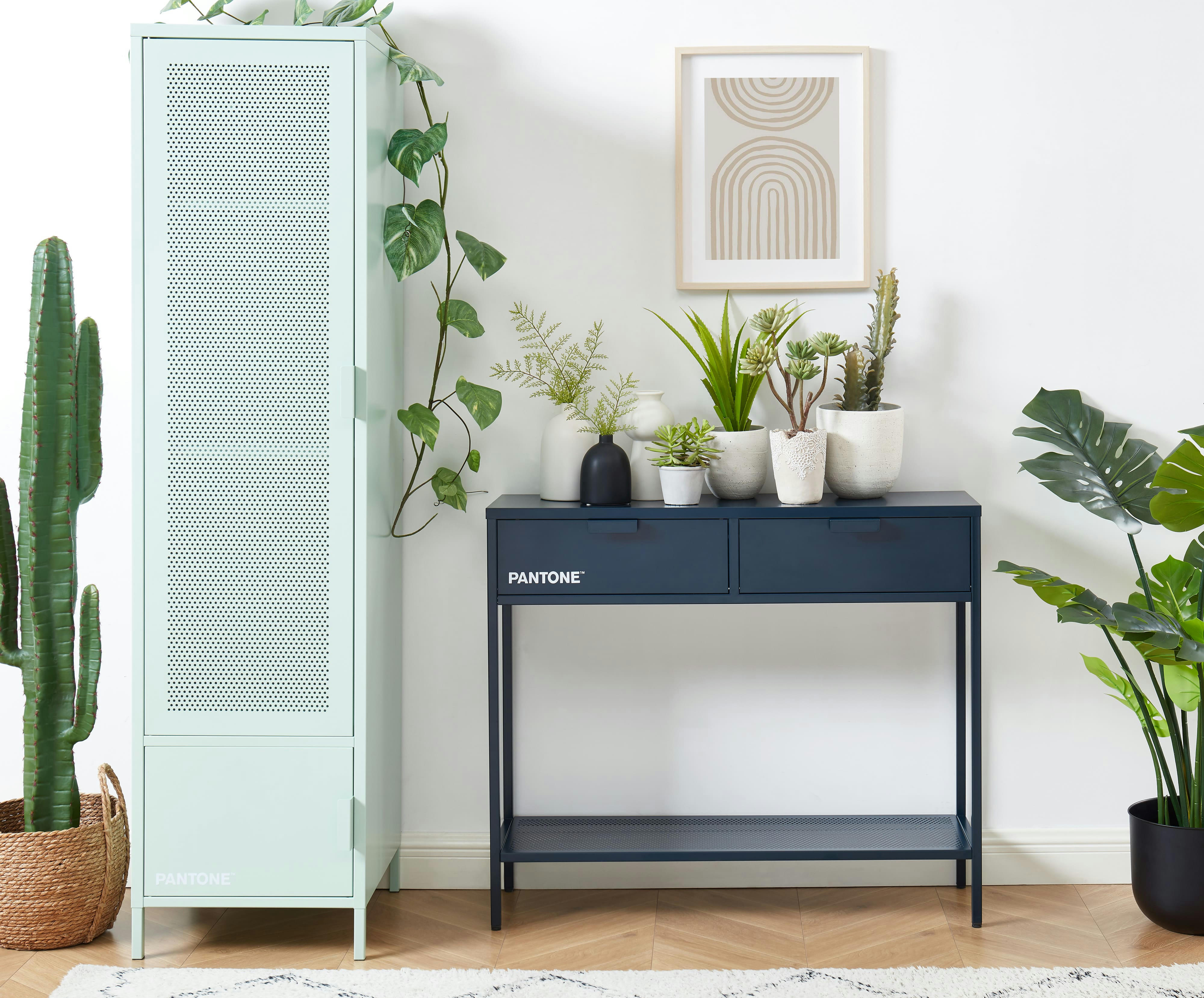 PANTONE - Console  métal bleu nuit 100cm