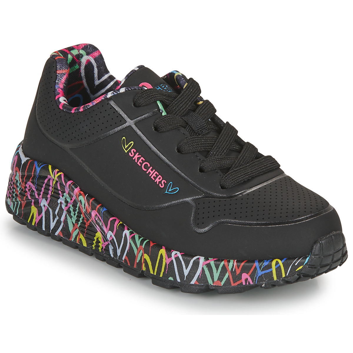 Skechers - UNO LITE - Black / Multicolour