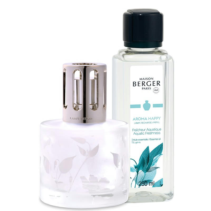 AROMA - Coffret lampe Berger aroma + parfum happy