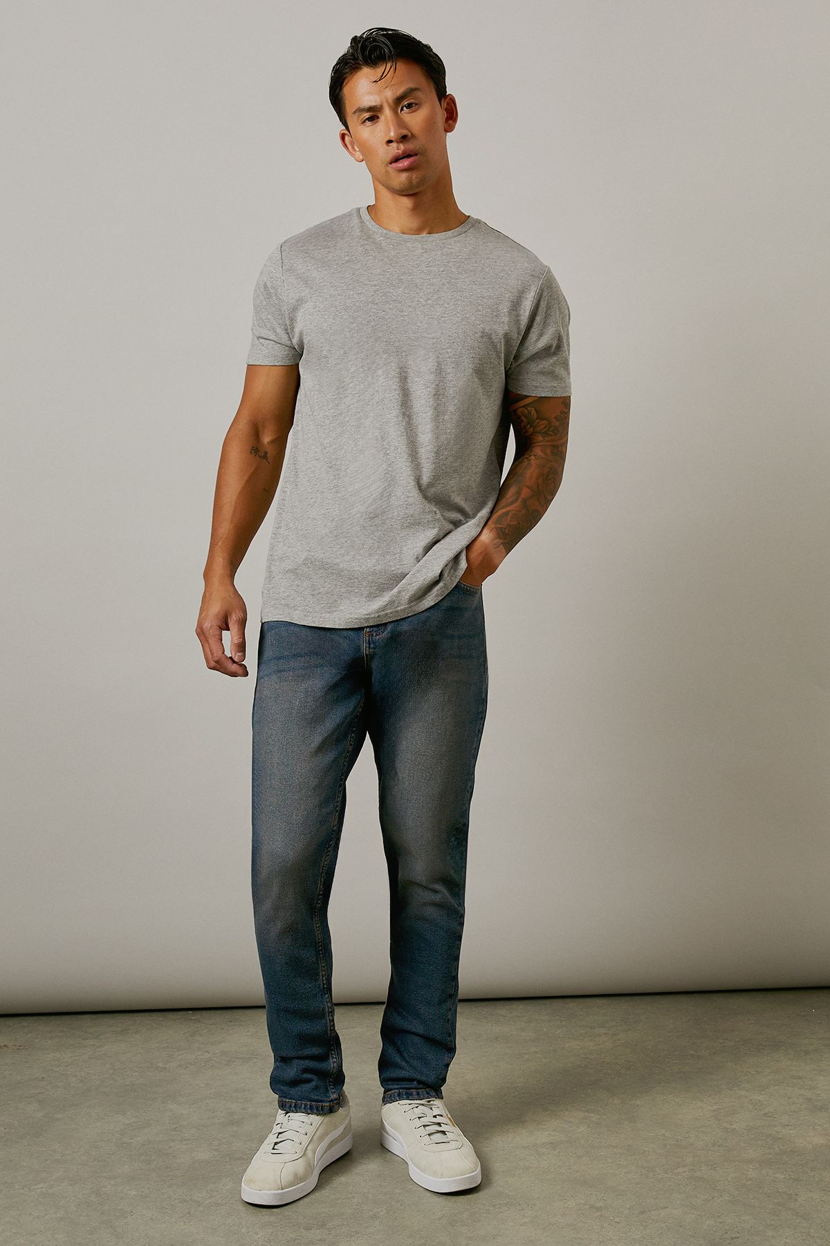 Burton Vintage Wash Stretch Slim Fit Jeans