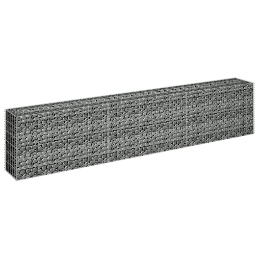 NNEVL Gabion Raised Bed Galvanised Steel 270x30x60 cm