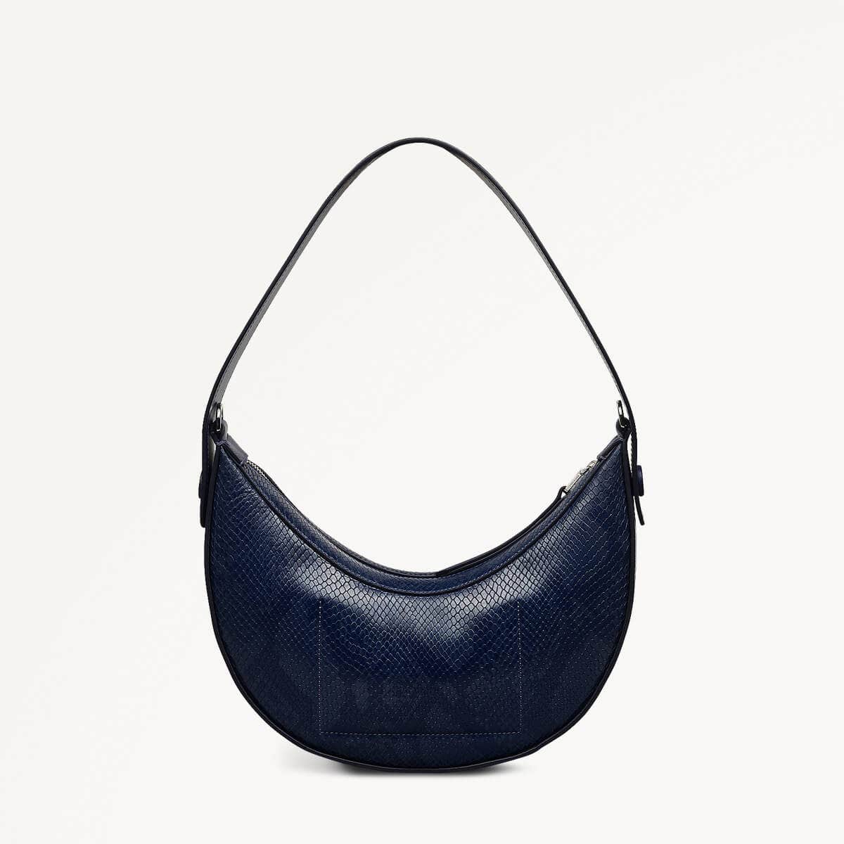 The Kensal - Faux Snake Small Ziptop Shoulder Bag - RHD16403