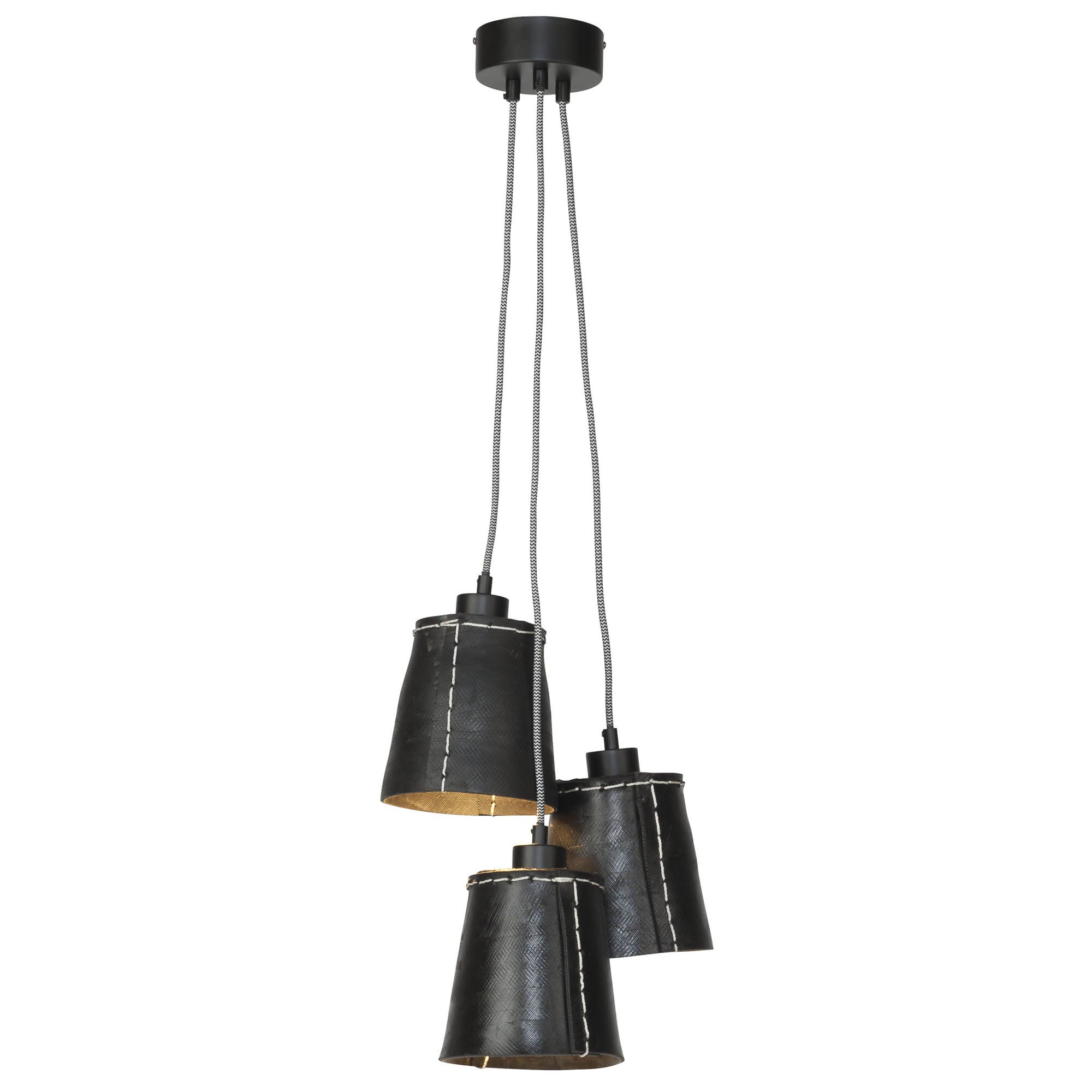 GOOD&MOJO hanglamp Amazon - zwart - 30x30x50cm