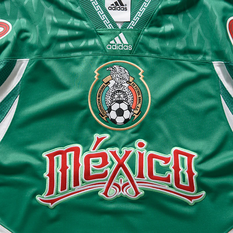Adidas Bringbacks Remixed Mexico Jersey - Bold Green/White