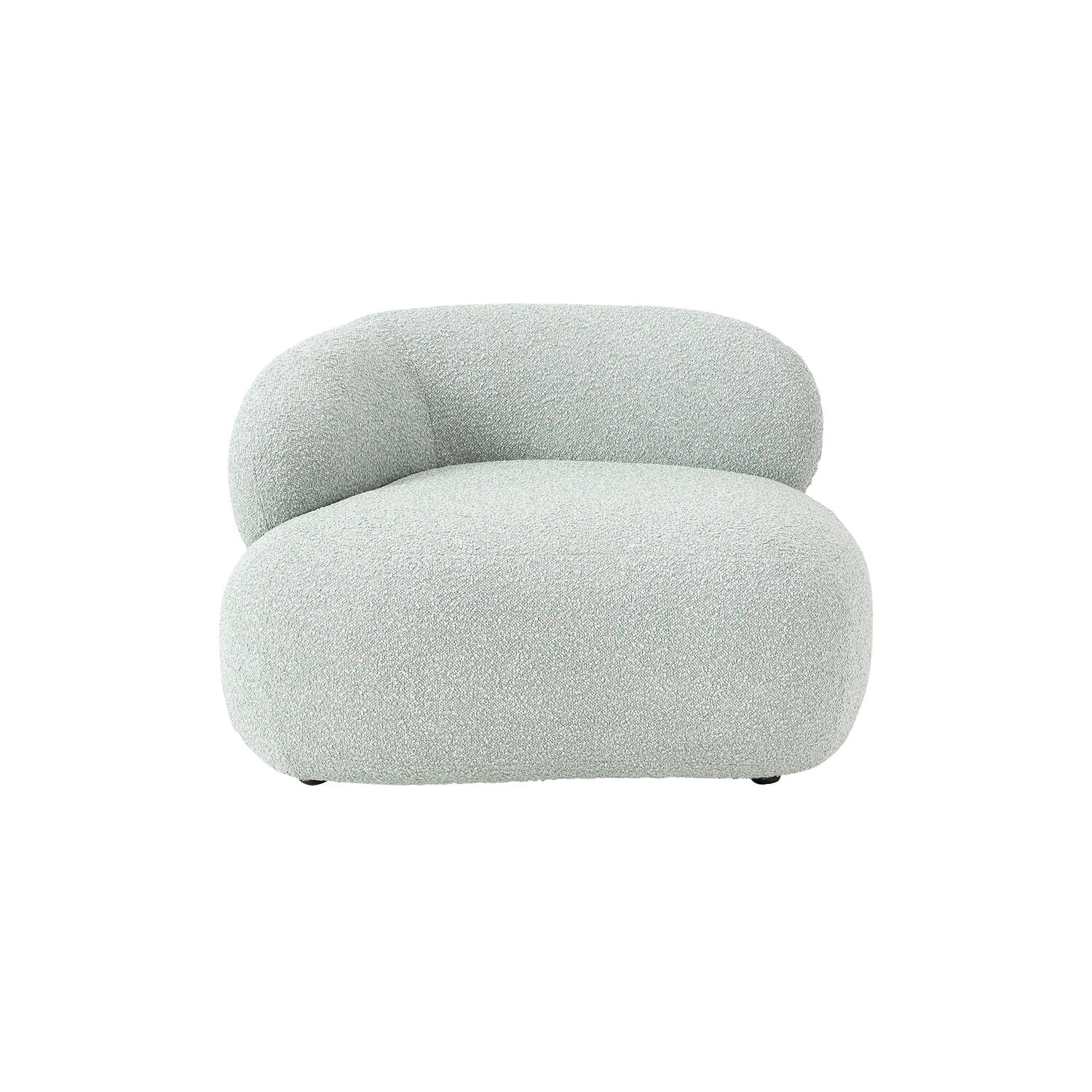 Alba Lounge Chair, boucl&eacute; light blue