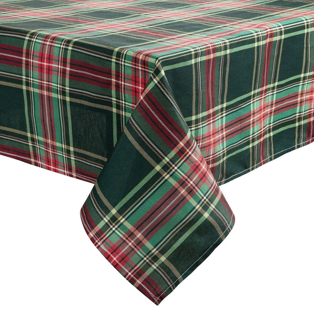 Obrus AURORA zielony 140x180 cm krata