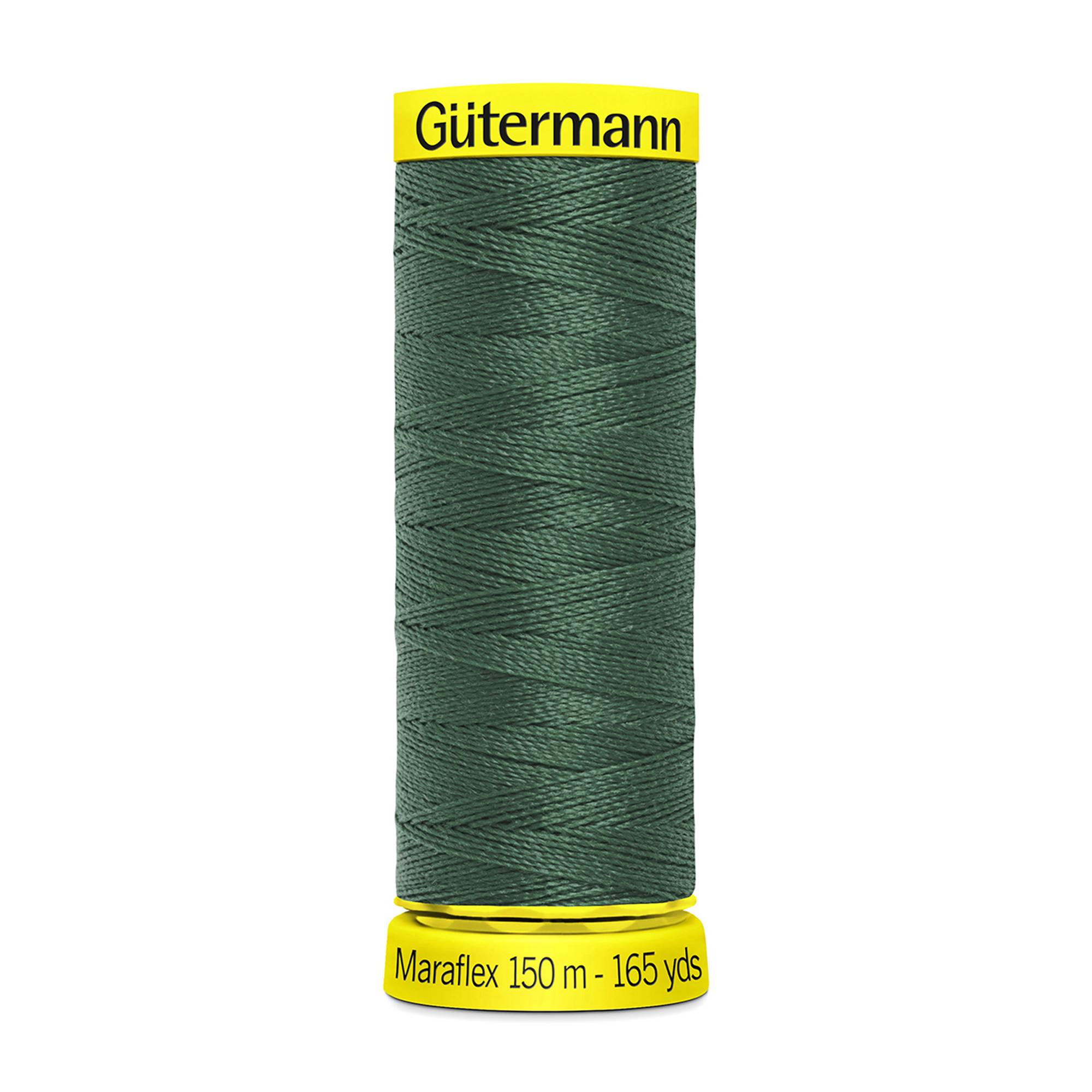 Gutermann Pine Green Maraflex Stretchy Sewing Thread 150m (561)