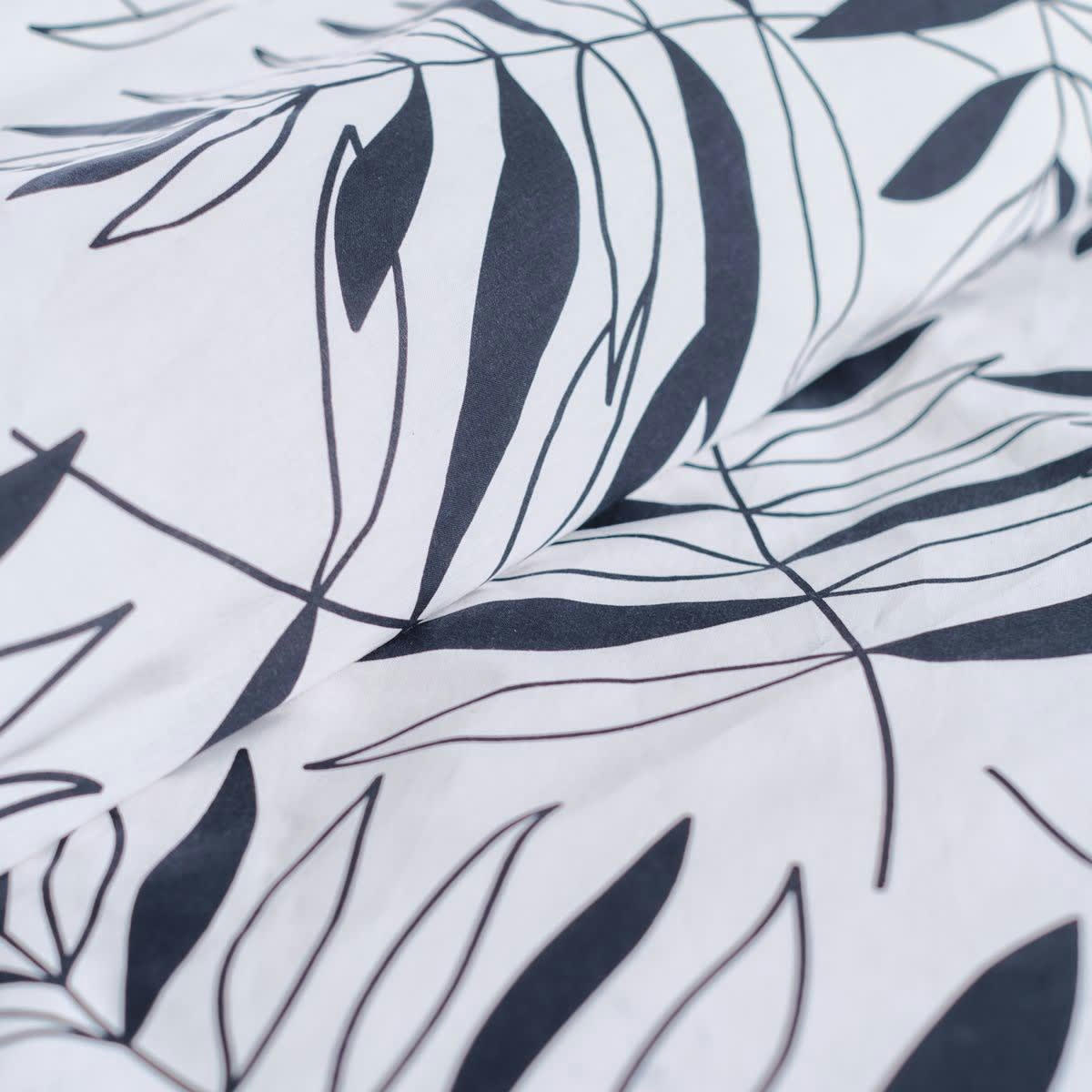 SUNSHINE AMANDINE - Parure de lit imprimé en coton blanc 220x240