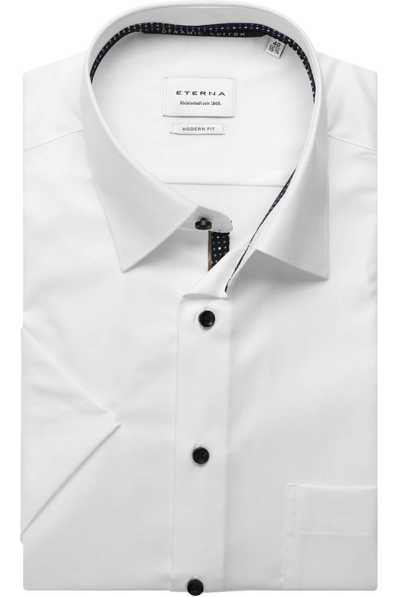 ETERNA Modern Fit Hemd weiss, Einfarbig