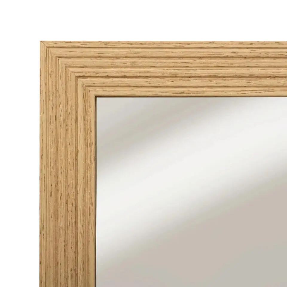 5five Spiegel/wandspiegel - 44 x 54 cm - hout - naturel