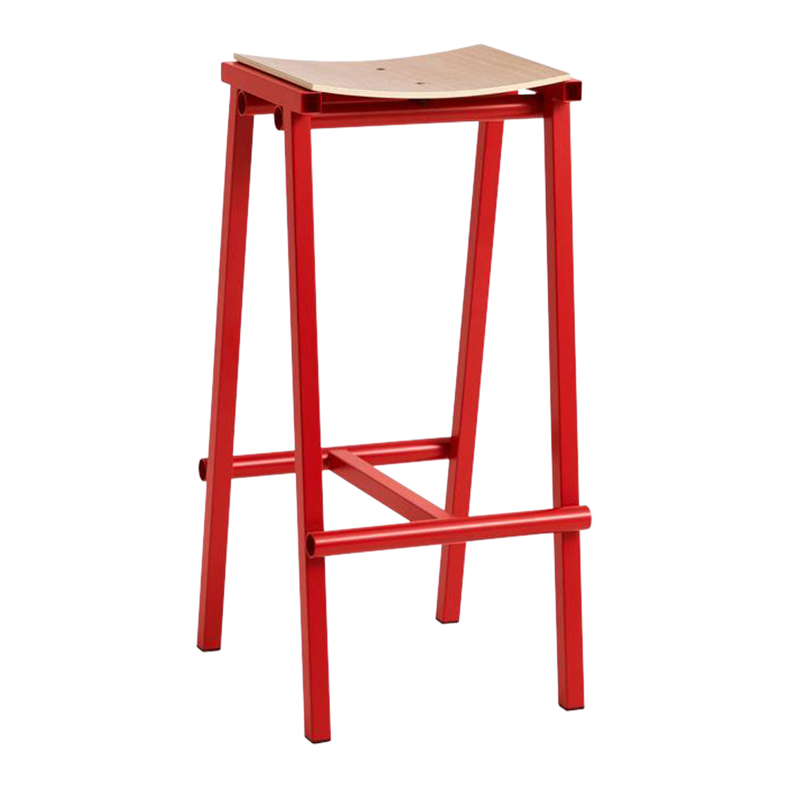 HAY Taburete 8 Barkruk High H 75 cm - Signal Red
