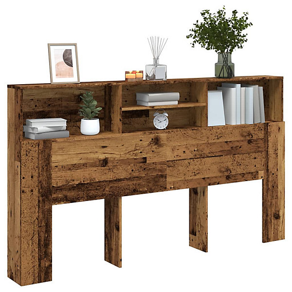 Armoire de tête de lit vieux bois 180x19x103,5 cm vidaXL