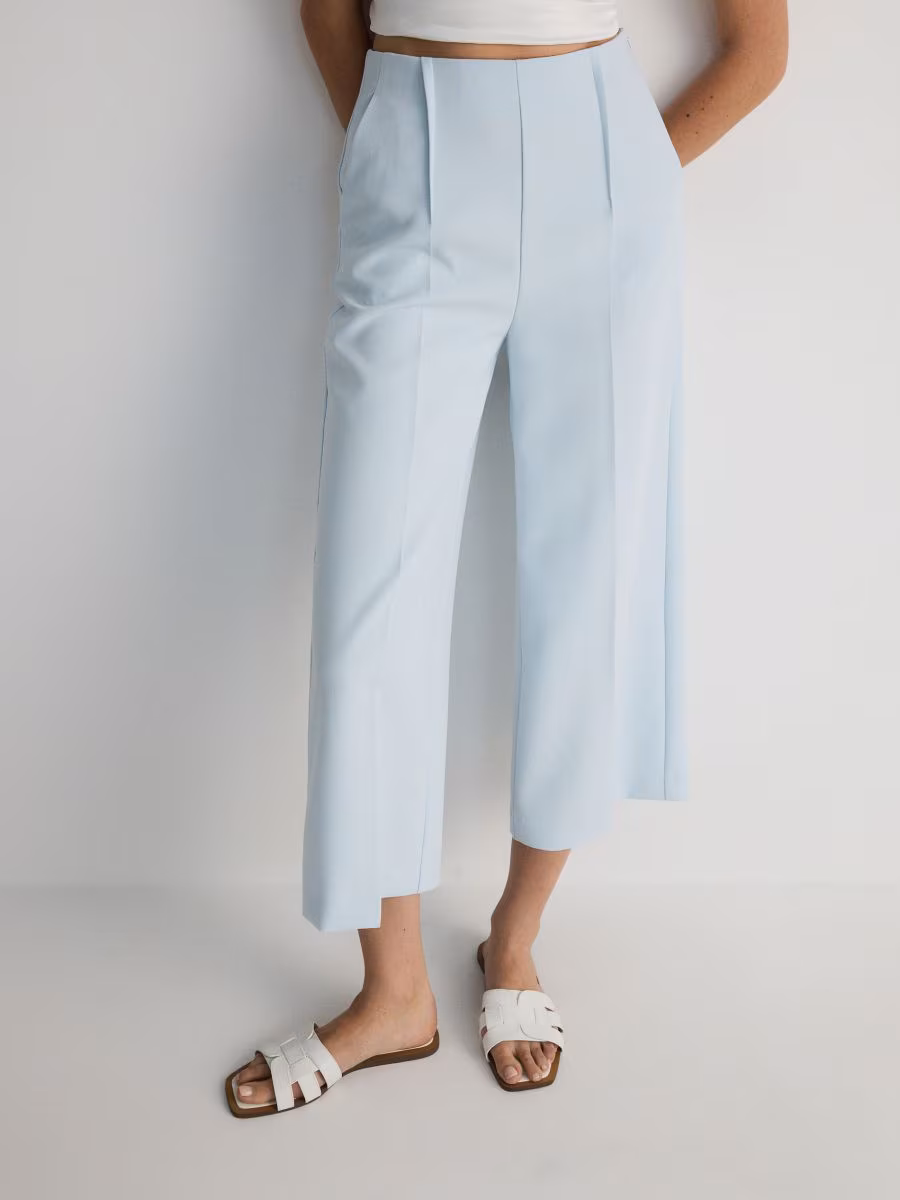 Culotte Trousers With Viscose Blend