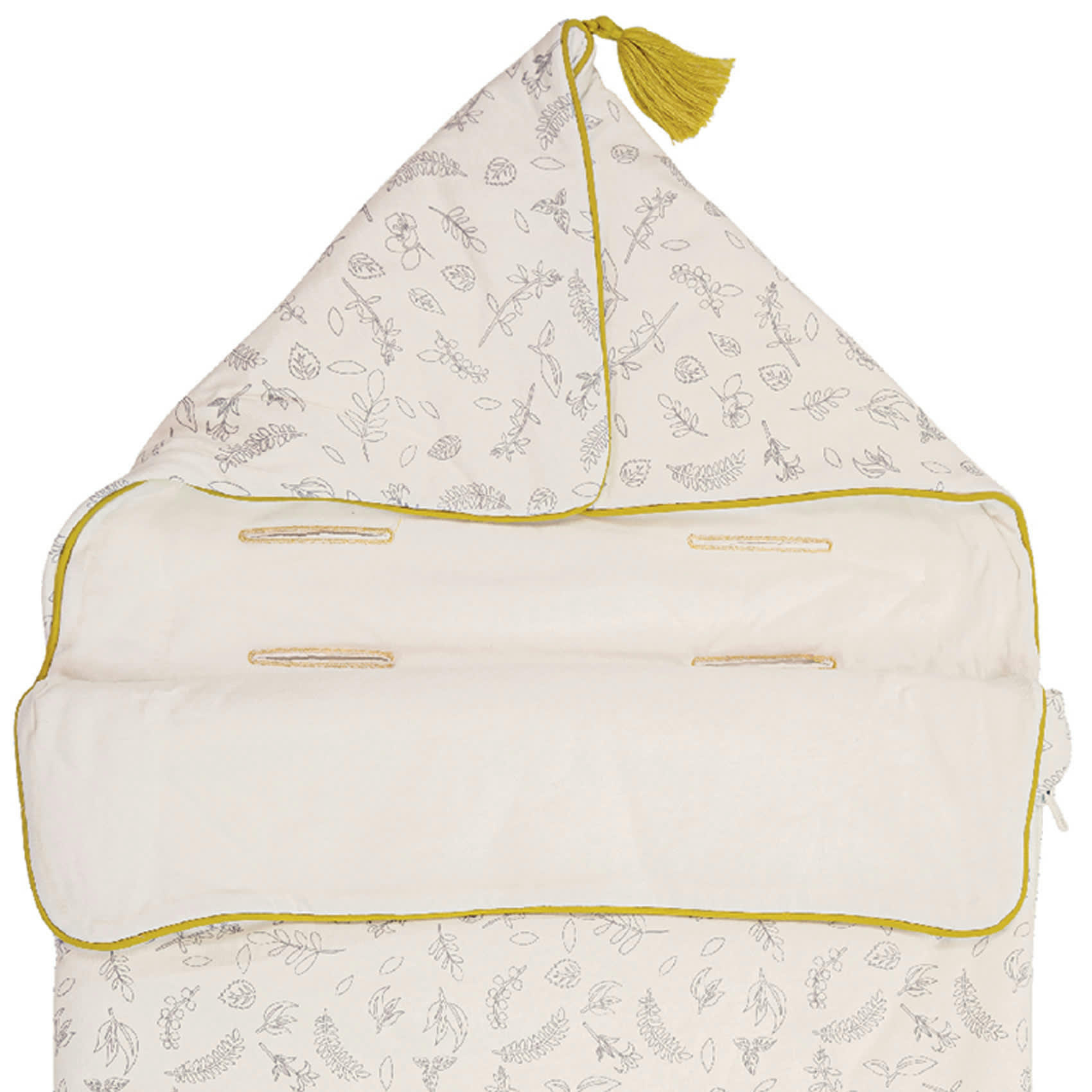 - Nid d'ange bébé Leafy Bunny en Coton Ecru 80 cm