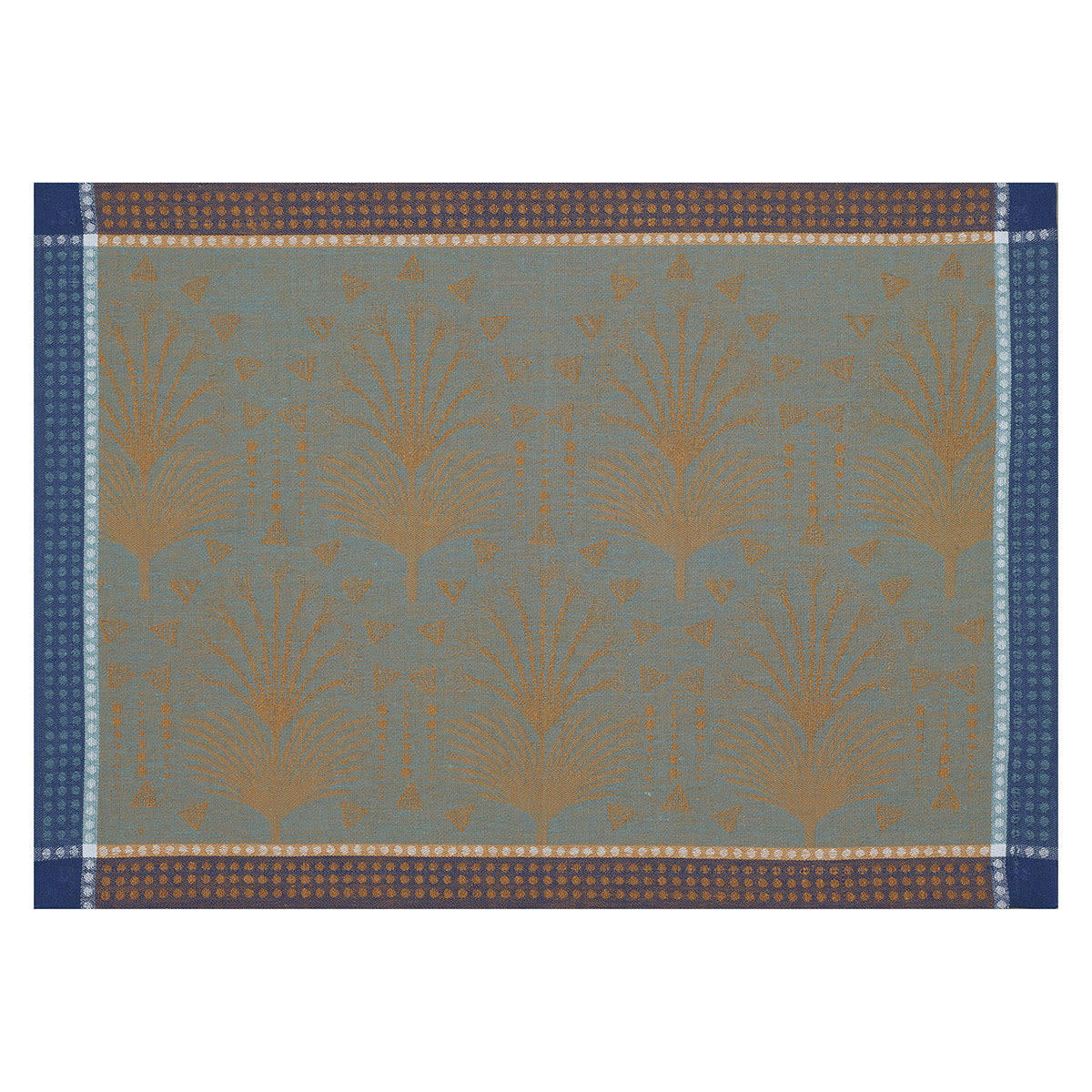 CABARET - Set de table en lin paon 50 x 36