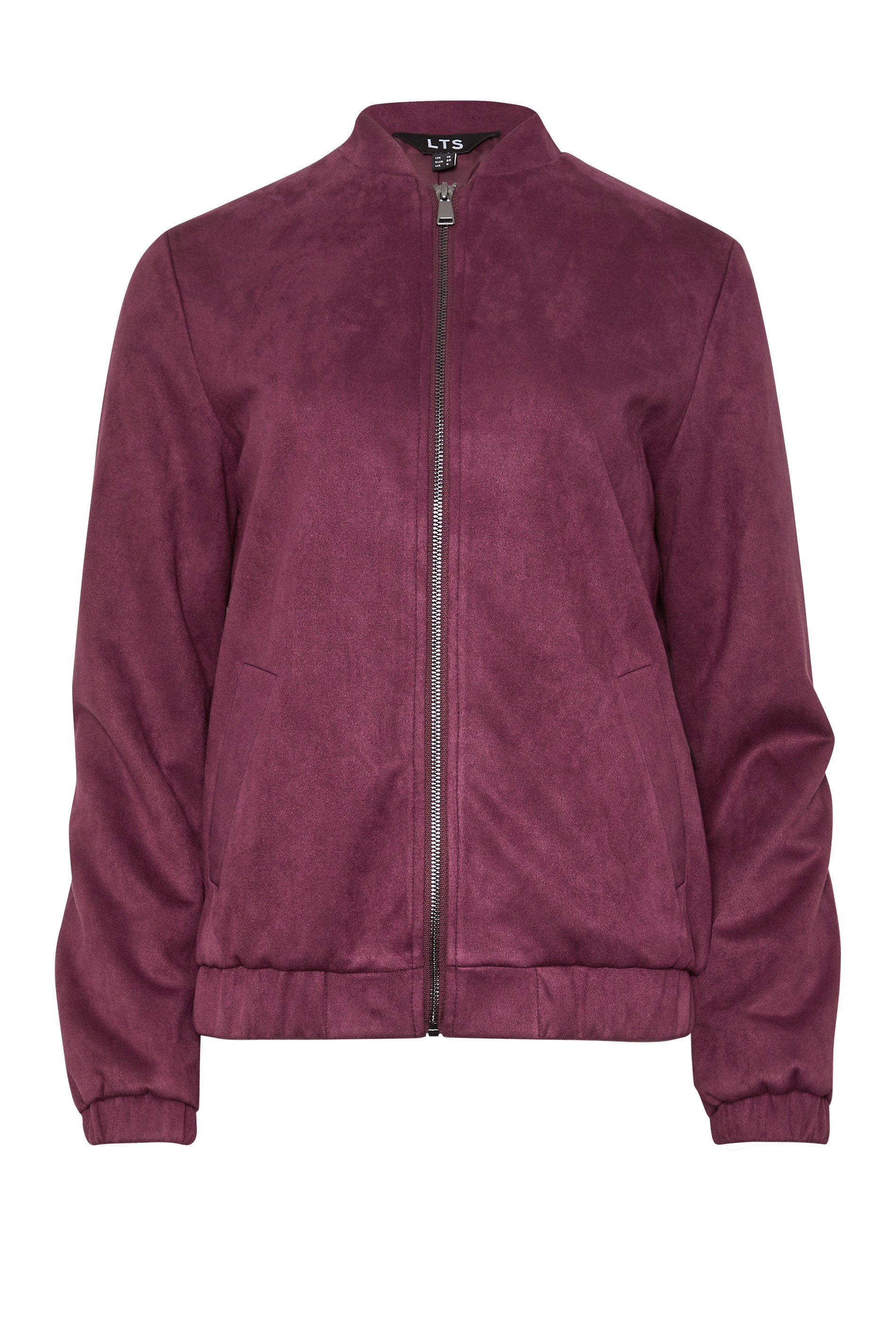 Long Tall Sally Tall Faux Suede Bomber