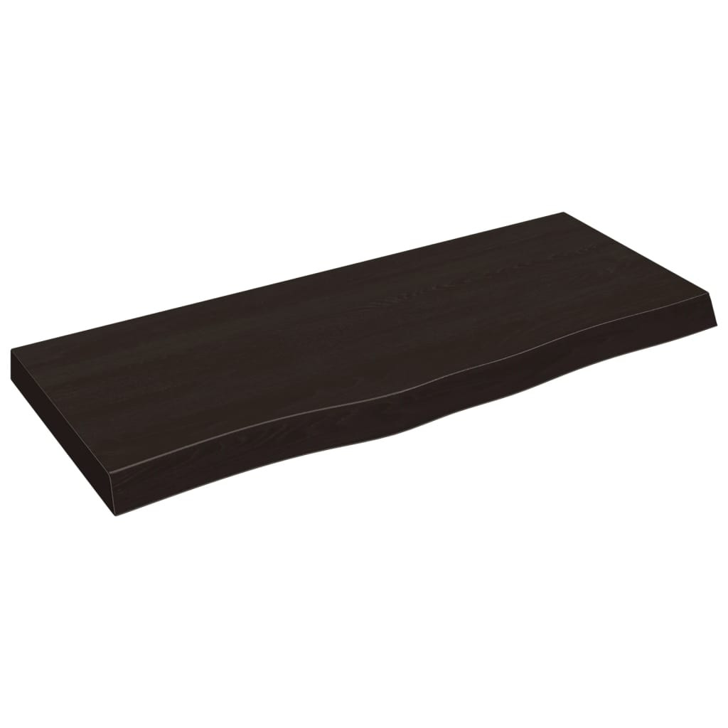 VidaXL Półka ciemnobrązowa 100x40x(2-6) cm