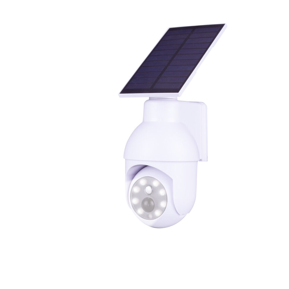 Caméra factice solaire détection projecteur 9LED 200lms H8cm