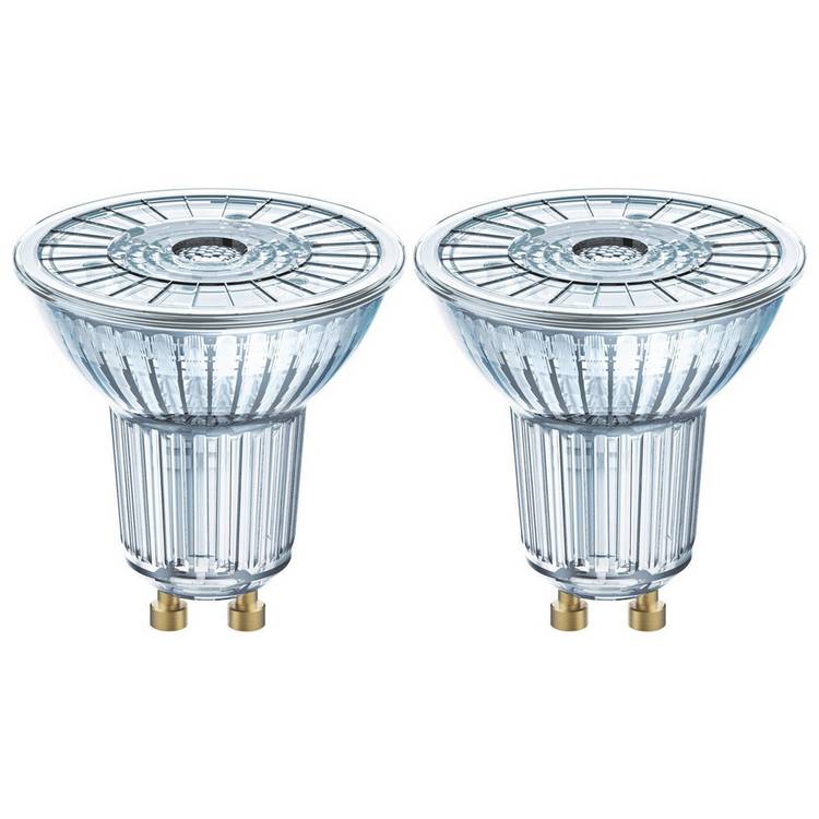 Osram 5W LED Full Glass GU10 Bulb - Twin Pack