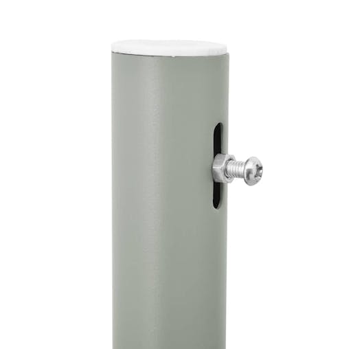 NNEVL Patio Retractable Side Awning 140x500 cm Grey