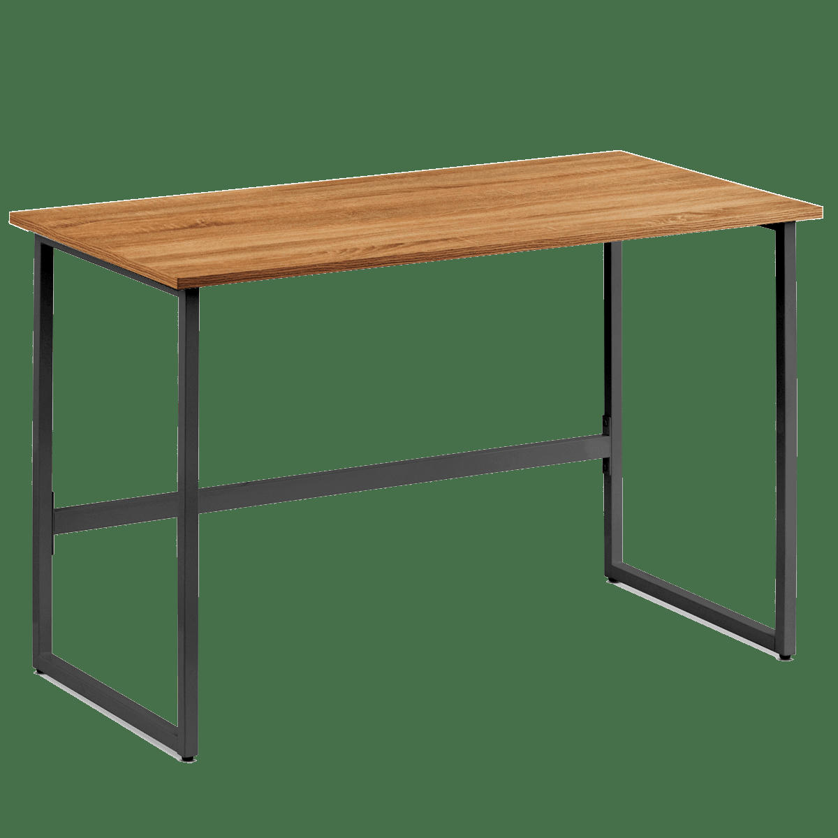 - Bureau et table de bureau, bois mdf et métal, finition noire