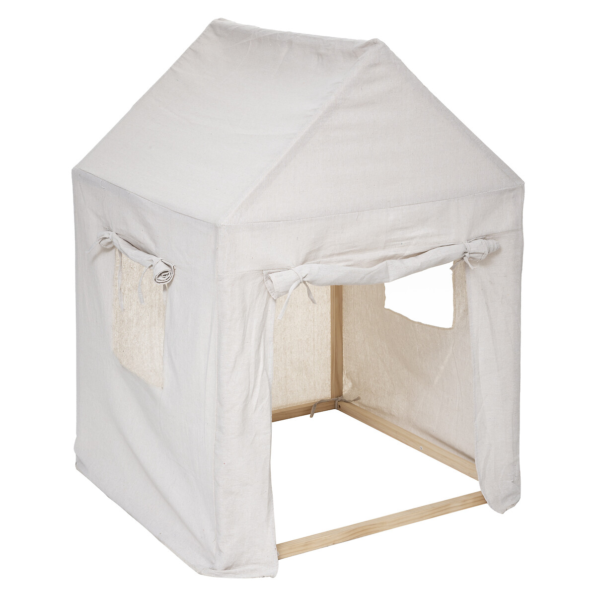 Tenda em forma de casinha bege