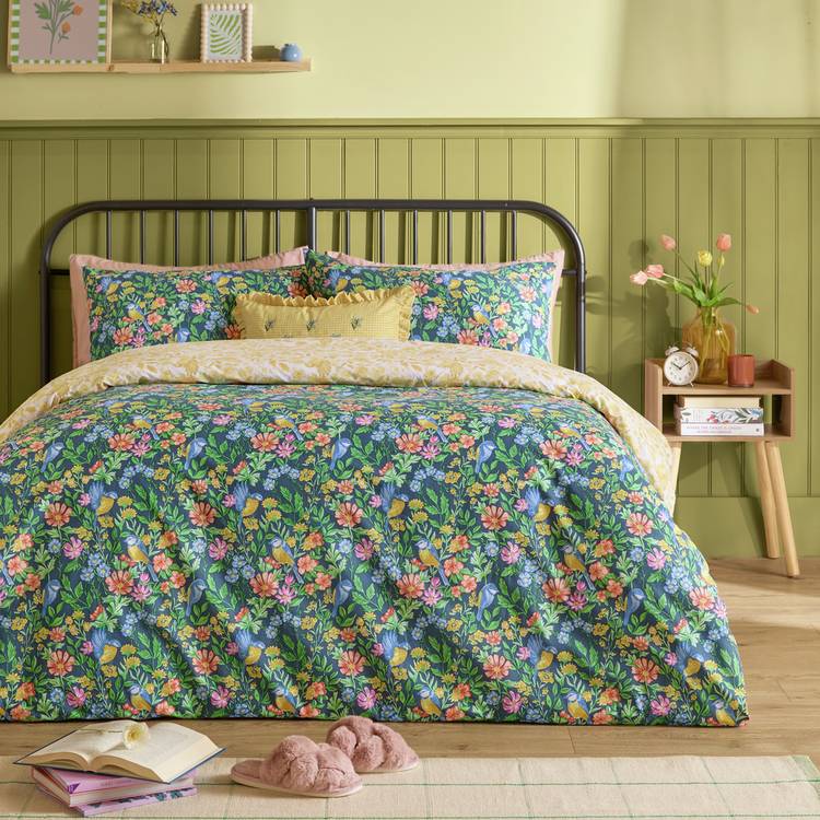 Furn Emerie Navy Bedding Set - Single